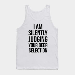 Silently Judging Your Beer Selection Snob Ipa Craft Joke Tee Tank Top